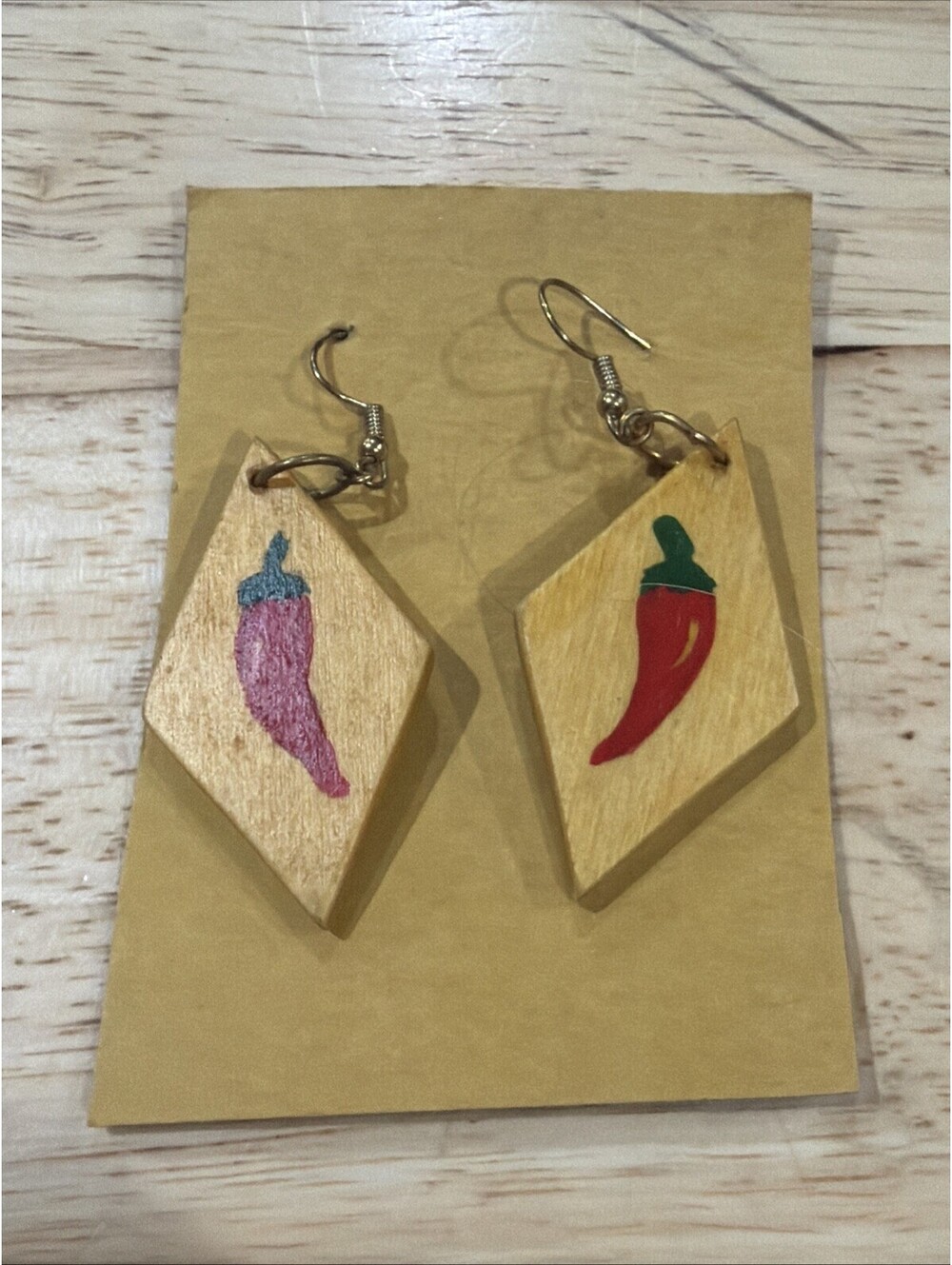 Hot Peppers 🌶️ Hand Painted Ear Rings